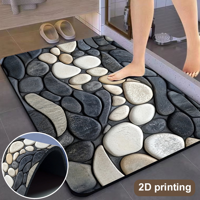 Tapete de Diatomita com Padrão - Bamboo Bath Mat avaliação e preço