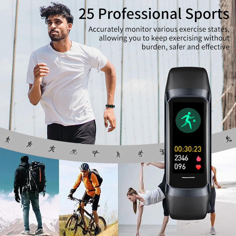 LIGE 1.1 Polegada Amoled Monit - Health Wellness Bracelet avaliação e preço