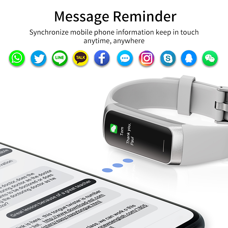 LIGE 1.1 Polegada Amoled Monit - Health Wellness Bracelet avaliação e preço